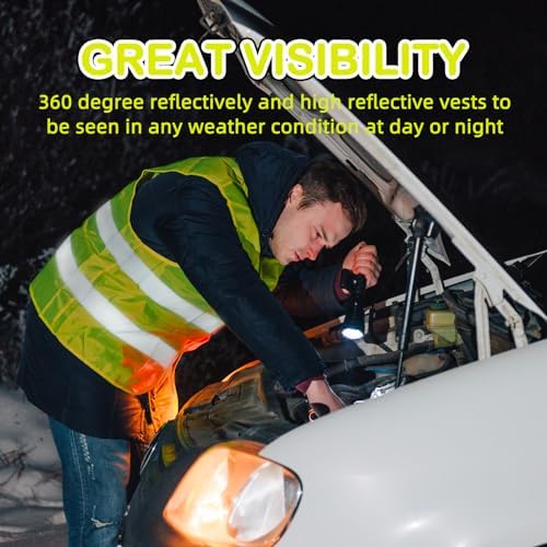 36 Pack High Visibility Safety Vest Bulk Reflective Mesh Security Vest - Image 4