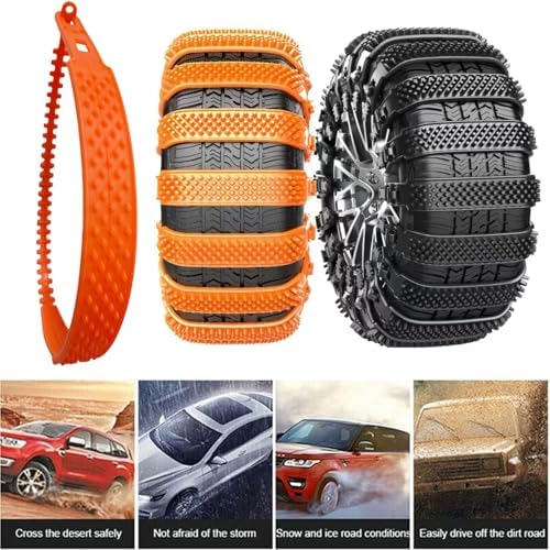 10pcs Auto Anti Skid Straps Vehicle Tire Grip Straps Set Offering on Snow - Image 6