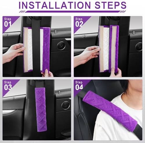 JUSTTOP 2-Pack Universal Car Seat Belt Pads Cover - Image 5