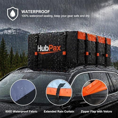 21 Cu Ft. Car Rooftop Cargo Carrier Bag Car Roof Top Bag Cargo Carrier - Image 5