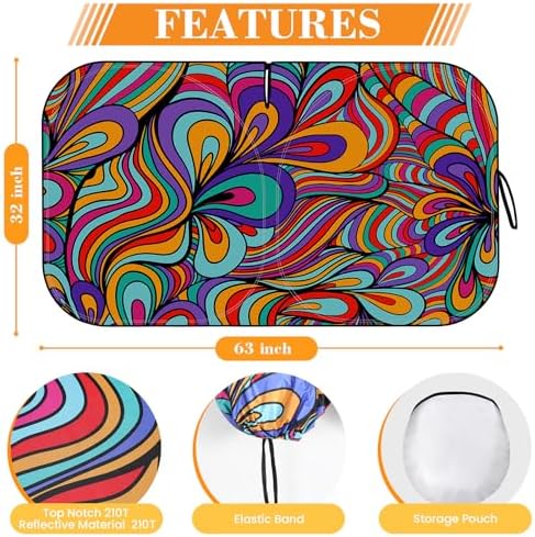 Car Windshield Sun Shade UV Reflector Foldable Front Window SUV - Image 2
