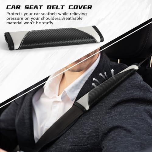 2PCS Car Seat Belt Cover Pads, Seatbelt Shoulder Cushion - Image 6