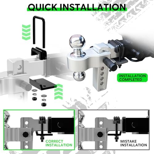 2" Hitch Tightener Anti Rattle Clamp, Heavy-Duty Stabilizer - Image 2