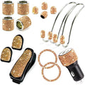 ToBeQueen 15 Pack Champagne Gold Bling Car Accessories Set by ToBeQueen