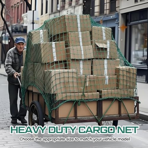 SATINIOR 5 x 8 ft Heavy Duty Cargo Net Truck Bed Network Cover - Image 4