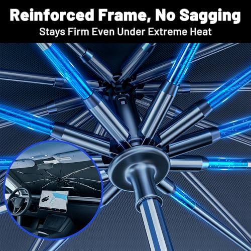 Car Windshield Sun Shade for Nissan Versa 2020-2026, Foldable Car Sunshade - Image 5