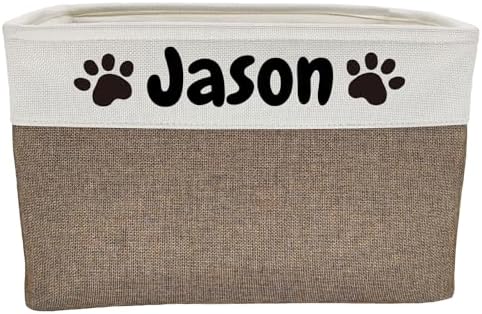 Personalized Dog Toy Basket Dog Toy Box by CpakOwlgoo