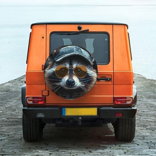 Funny Raccoon Spare Tire Cover Raccoon Wheel Protector - Image 6