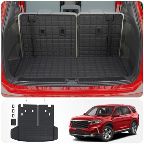 Trunk Mat with Backrest Mat for 2023-2026 Honda Pilot by Thinzyou