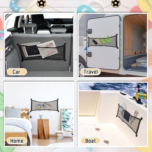 Frienda 2 Pcs Small Cargo Net Boat Storage Mesh Netting, 25 X 9.8 Inches - Image 6