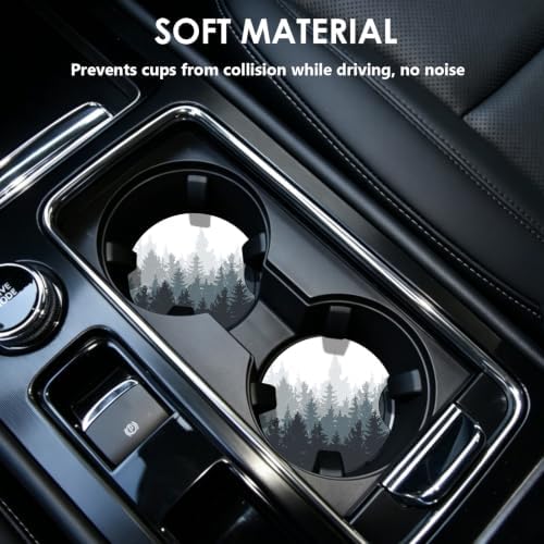2 Pack Car Coasters，2.75-inch Neoprene Non-Slip Cup Holder Coasters - Image 2