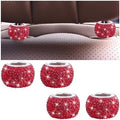 4PCS Bling Car Headrest Collars, Crystal Rhinestone Vehicle Head Rest Collars by KHGUZ