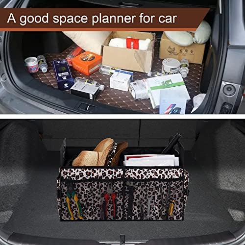Femuar Car Trunk Organizer, Large Capacity Collapsible Trunk Storage - Image 5