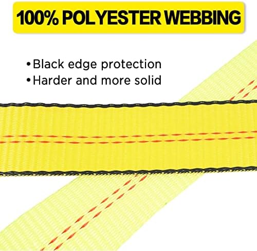 3-Point Car Hauler Straps for Truck/UTV/ATV/Wheel Securing - Image 3