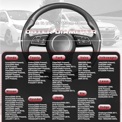 SEG Direct Plush Steering Wheel Cover 14.5"-15" Heavy-Duty, Summer Winter - Image 5
