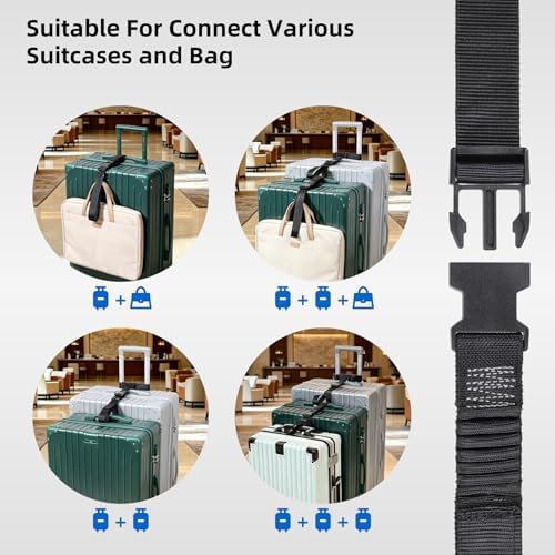 Elastic Luggage Straps for 3 Suitcases Add A Bag Belt Pack - Image 3