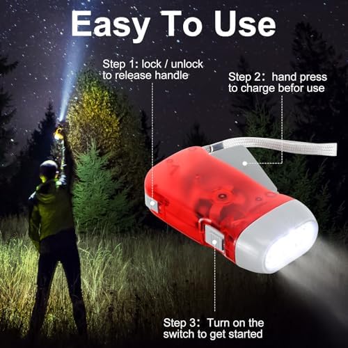Leelosp 48 Hand Crank Flashlights - Image 4