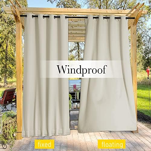 NICETOWN 2 Panels Outdoor Curtains - Image 4