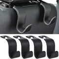 4-Pack Car Headrest Hooks Holds 55lbs Seat Storage Organizer by Amooca