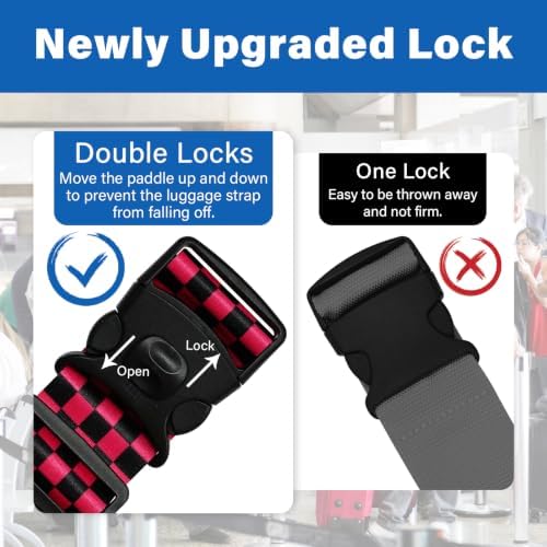 Luggage Straps for Suitcases, Travel Adjustable Belt - Image 3
