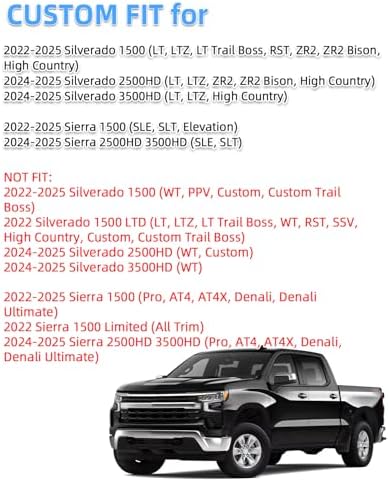 SKYLOTEC Dash Cover Mat for 2022-2026 Chevy Silverado 1500/GMC Sierra - Image 2