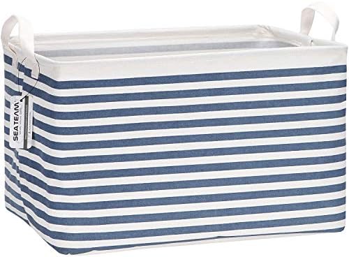 Sea Team Rectangle Open-Top Canvas Storage Basket by SeaTeam