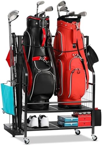 FHXZH Golf Bags Storage Garage Organizer by FHXZH