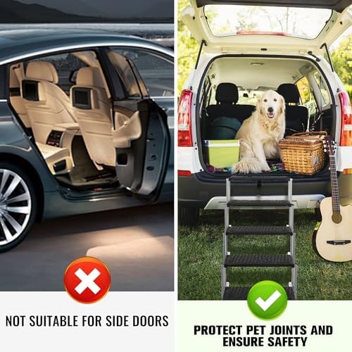 Foldable Dog Stairs for Car, 5 Steps - Image 3