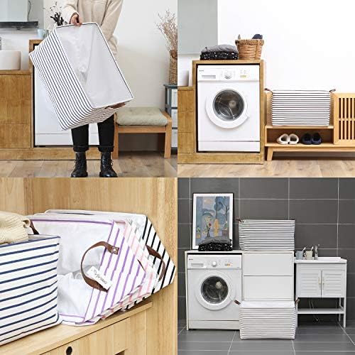 Hinwo 70L Extra Large Canvas Storage Bin - Image 3