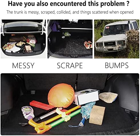 49''X16'' Truck Bed Organizer, Elastic Shrink Cargo Net Hold Many Items to Keep - Image 3