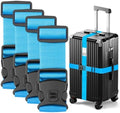 BILIONE Luggage Straps for Suitcases, Adjustable Lockable Suitcase Straps by BILIONE