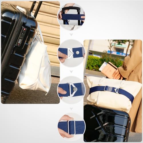 TOOVREN 2-in-1 Travel Belt for Luggage Straps Add a Bag Bungees Suitcase - Image 3