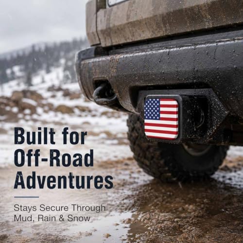 Trailer Hitch Covers American Flag Heavy Duty 2 Inch Hitch Cover - Image 3