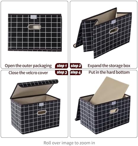 STOREONE Fabric Storage Cube Bins Foldable Organizer Container Collapsible - Image 7