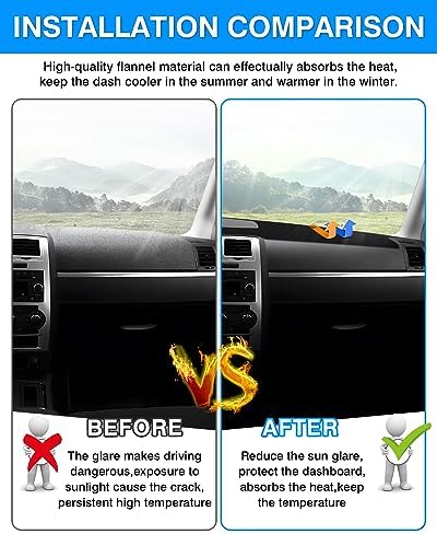 Autorder Dashboard Cover Mat for 2008 2009 2010 Dodge Charger Accessories Dash - Image 3