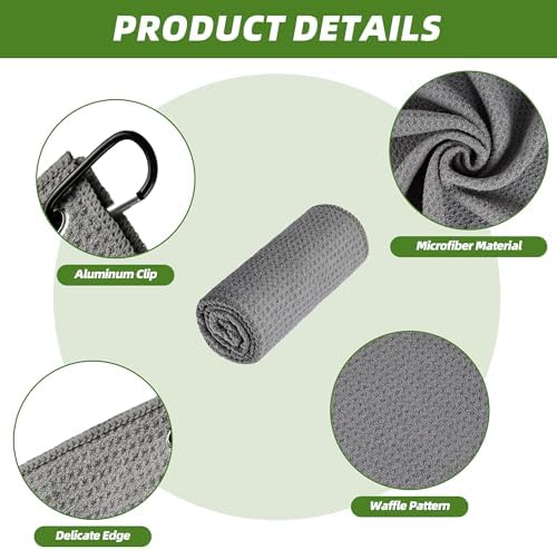 Mile High Life Microfiber Golf Towel 6 Pack Waffle - Image 5