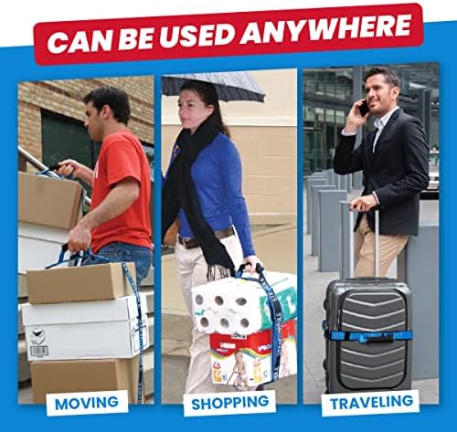 6' Carry Strap with Handle | 2-Pack | Adjustable Belt | Easy, Carrying Heavy - Image 4