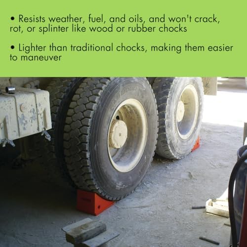 Checkers One Large Wheel Chock for 32-46" Tires - Image 3