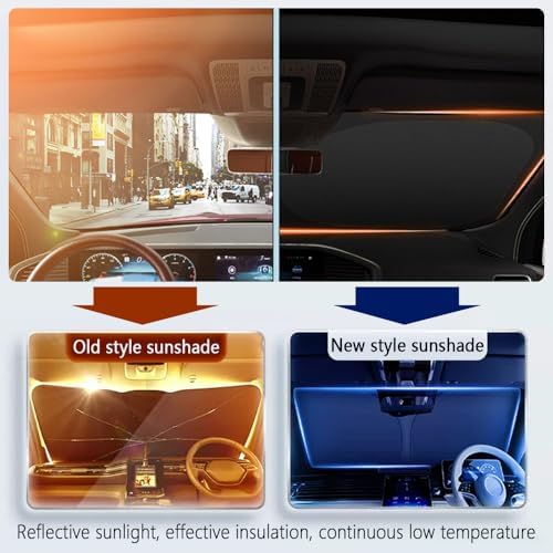 Car Windshield Sun Shade, Foldable Sun Shade - Image 3