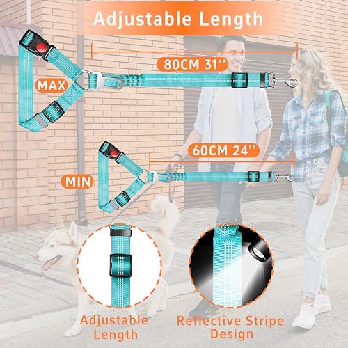 Seyezo Dog Car Seat Belt for Car, 2 Piece Set Retractable Dog Car Harness - Image 6