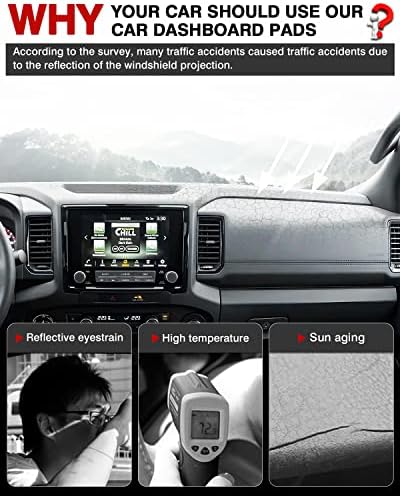 Autorder Dashboard Cover Mat for Nissan Frontier 2022-2025 2026 Accessories - Image 2
