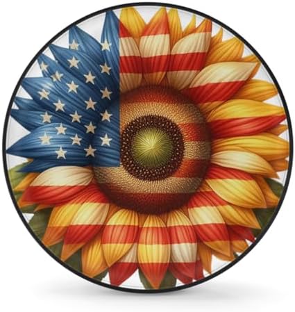 Sunflower Spare Tire Cover 15in Spare Wheel Covers Tire Storage Cover by YoYoYuchong