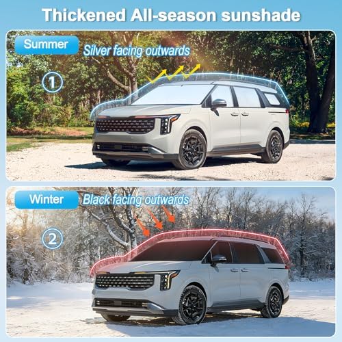 KMF 8pcs Full Sun Shades for Tesla Model X 2016-2021 Accessories, Car Window - Image 2