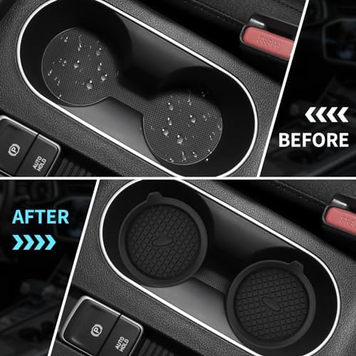 ME.FAN Car Cup Holder Coasters Silicone Cups Mats, Automotive Universal - Image 5
