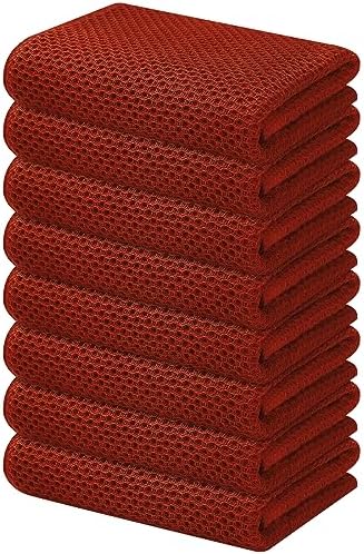Kitinjoy 100% Cotton Waffle 8-Pack Kitchen Towels by Kitinjoy