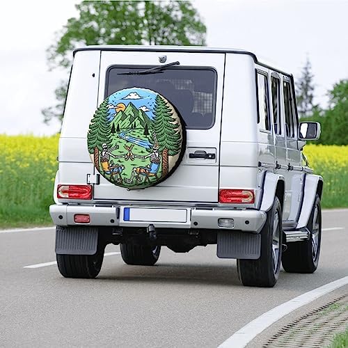 Skull Camping Spare Tire Cover 15 inch - Image 6