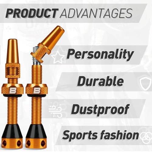 BWSHLF Tubeless Presta Valve Stem 40/44/55/60/65/80/100 mm, Super Light Alloy - Image 4