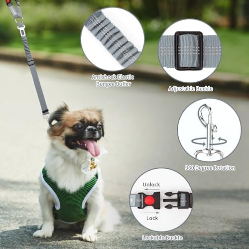 BWOGUE Dog Seat Belt for Car, Headrest Restraint Reflective Bungee, 1 Pack - Image 4