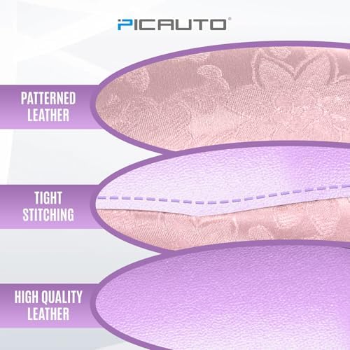 PIC AUTO Steering Wheel Cover, Universal Fit 14.5"–15.5", Soft PU Grain Leather - Image 4