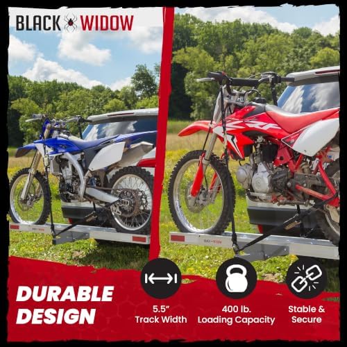Black Widow Aluminum Motorcycle Hitch Carrier - Image 4
